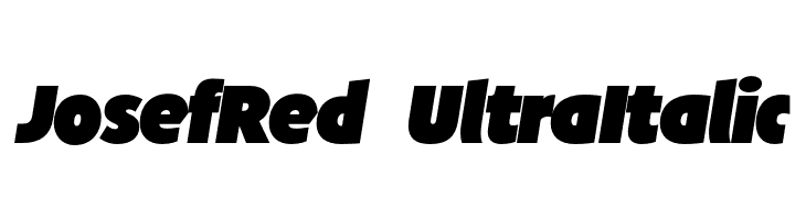 JosefRed-UltraItalic  Frei Schriftart Herunterladen