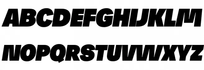 JosefRed-UltraItalic Schriftart Groß