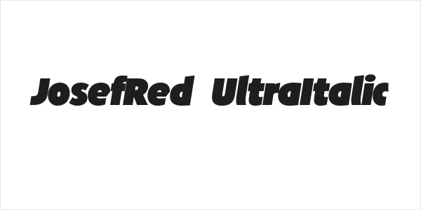 JosefRed-UltraItalic Logo