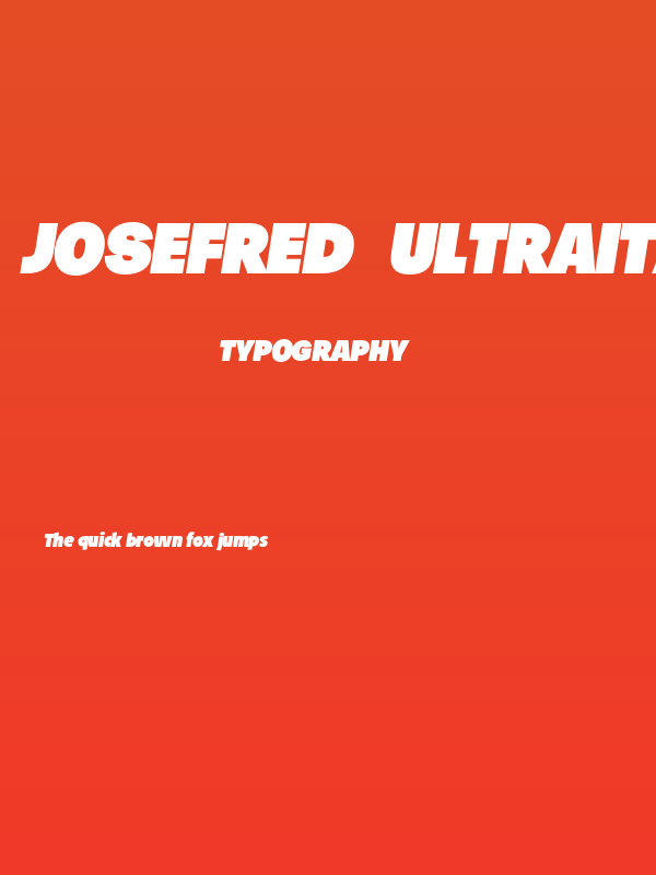 JosefRed-UltraItalic Poster