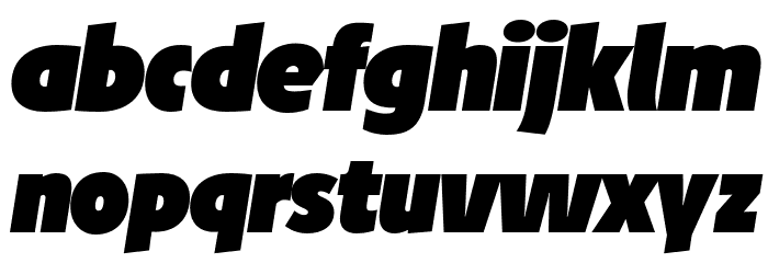 JosefRed-UltraItalic Font LOWERCASE