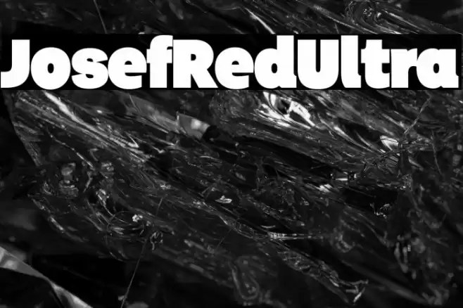 JosefRed-Ultra Font examples
