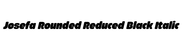 Josefa Rounded Reduced Black Italic  नि: शुल्क फ़ॉन्ट्स डाउनलोड