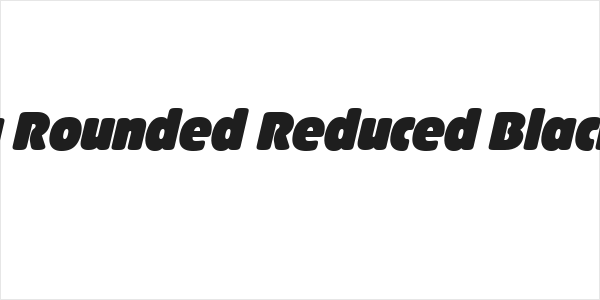 Josefa Rounded Reduced Black Italic Logo