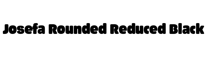 Josefa Rounded Reduced Black  Frei Schriftart Herunterladen