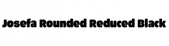 Josefa Rounded Reduced Black  Fuentes Gratis Descargar