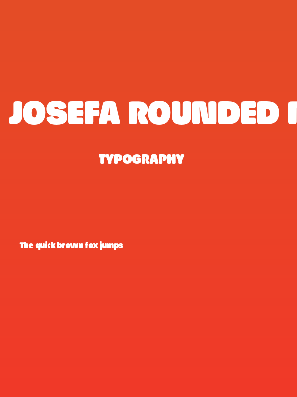 Josefa Rounded Reduced Black Poster