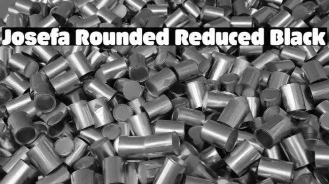 Josefa Rounded Reduced Black Font examples