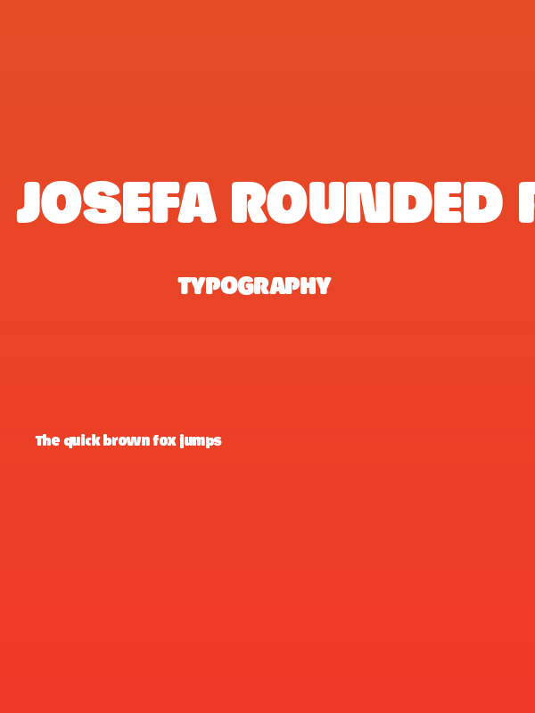 Josefa Rounded Reduced Black Poster