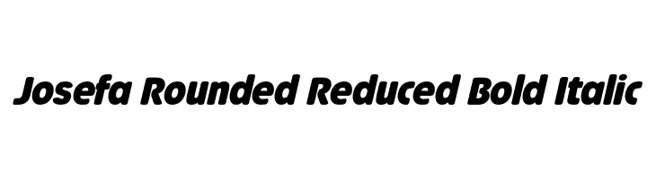 Josefa Rounded Reduced Bold Italic  नि: शुल्क फ़ॉन्ट्स डाउनलोड
