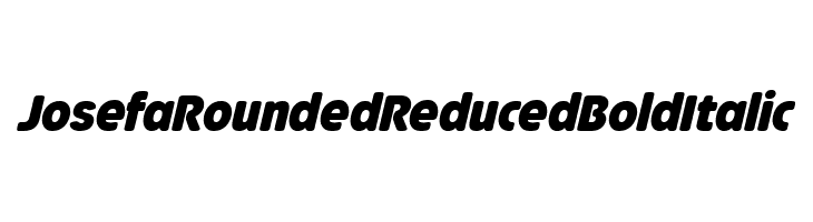 Josefa Rounded Reduced Bold Italic  नि: शुल्क फ़ॉन्ट्स डाउनलोड
