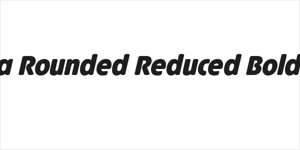 Josefa Rounded Reduced Bold Italic Logo