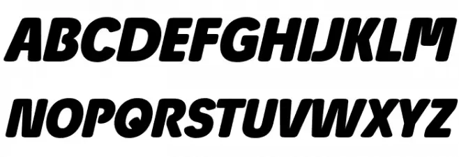 Josefa Rounded Reduced Bold Italic Fuentes MAYÚSCULAS