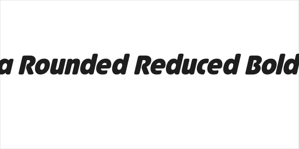 Josefa Rounded Reduced Bold Italic Logo