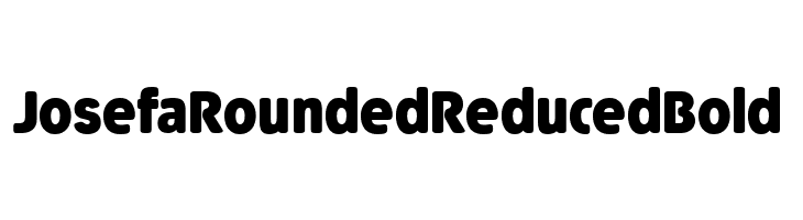 Josefa Rounded Reduced Bold  Скачать бесплатные шрифты