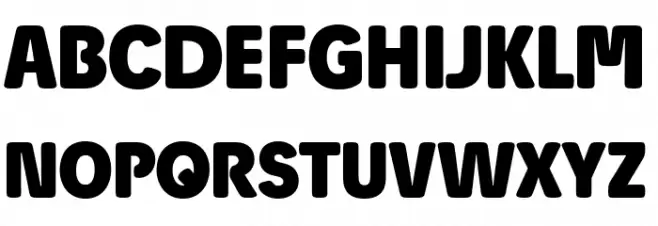 Josefa Rounded Reduced Bold 字体 大写