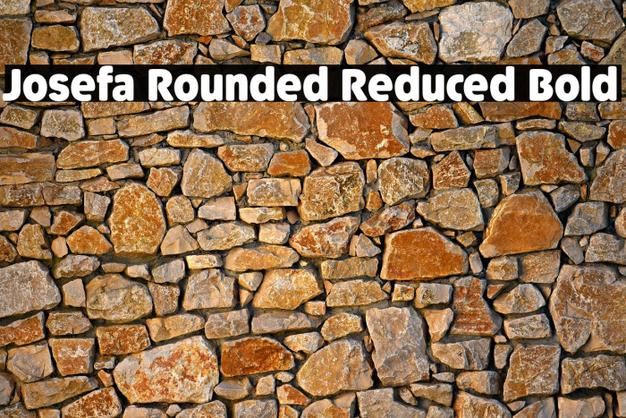 Josefa Rounded Reduced Bold Example 2