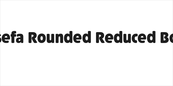 Josefa Rounded Reduced Bold Logo