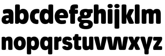 Josefa Rounded Reduced Bold Font LOWERCASE