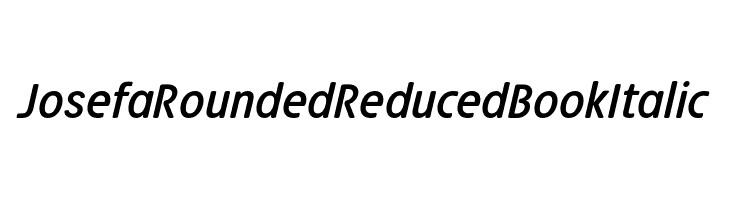 Josefa Rounded Reduced Book Italic  Frei Schriftart Herunterladen