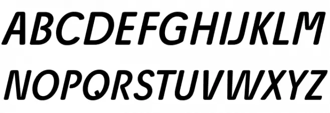 Josefa Rounded Reduced Book Italic Polices MAJUSCULES