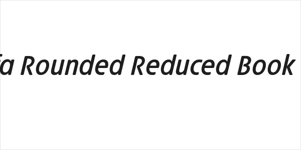 Josefa Rounded Reduced Book Italic Logo