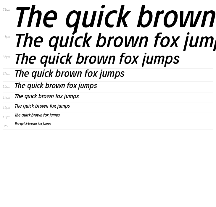 Josefa Rounded Reduced Book Italic Waterfall