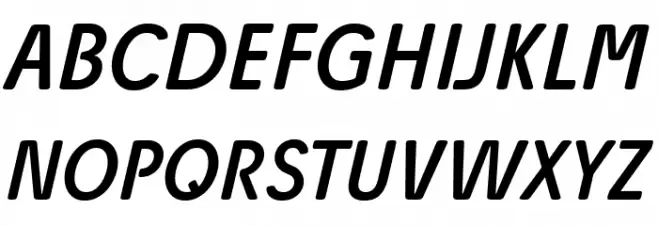 Josefa Rounded Reduced Book Italic Schriftart Groß