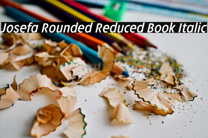 Josefa Rounded Reduced Book Italic Example 2