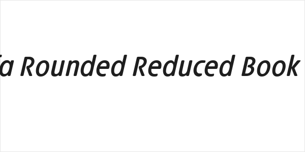 Josefa Rounded Reduced Book Italic Logo