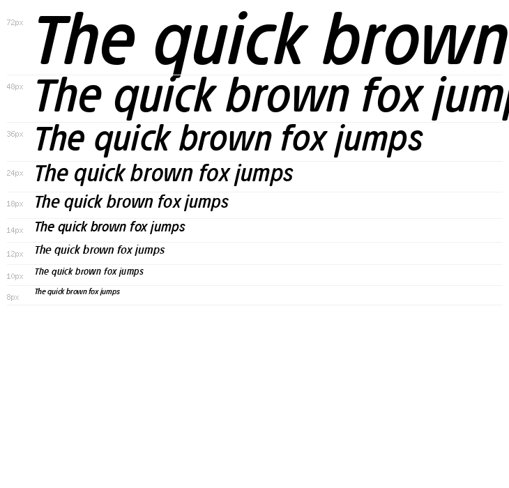 Josefa Rounded Reduced Book Italic Waterfall