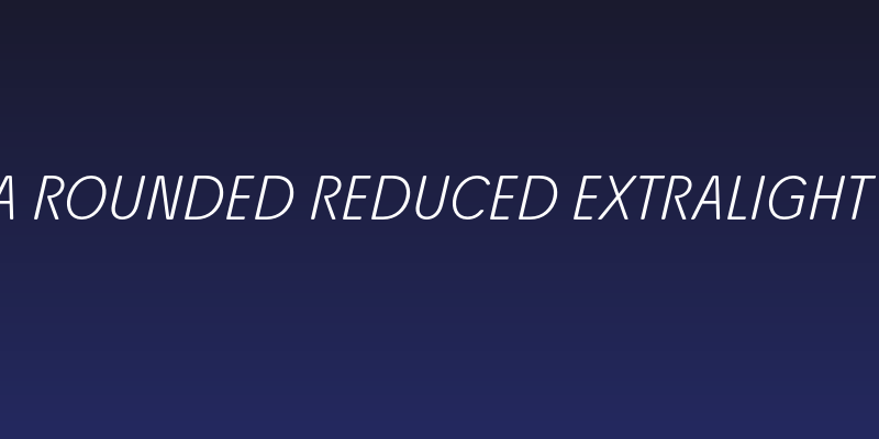 Josefa Rounded Reduced ExtraLight Italic Social Header