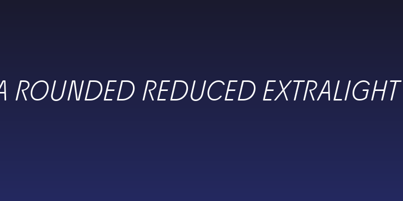 Josefa Rounded Reduced ExtraLight Italic Social Header