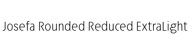 Josefa Rounded Reduced ExtraLight  नि: शुल्क फ़ॉन्ट्स डाउनलोड