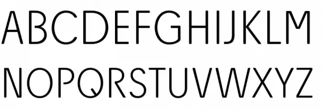 Josefa Rounded Reduced ExtraLight 字体 大写