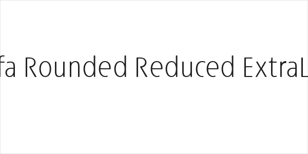 Josefa Rounded Reduced ExtraLight Logo