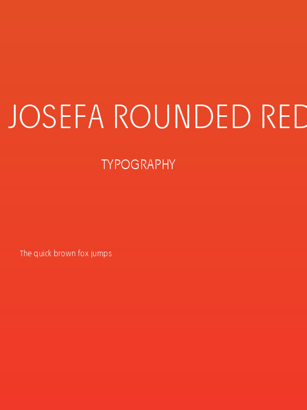 Josefa Rounded Reduced ExtraLight Poster