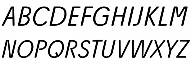Josefa Rounded Reduced Light Italic Schriftart Groß