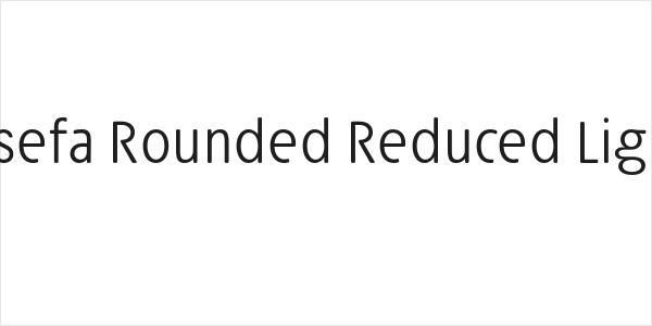 Josefa Rounded Reduced Light Logo