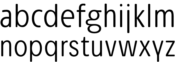 Josefa Rounded Reduced Light Font LOWERCASE