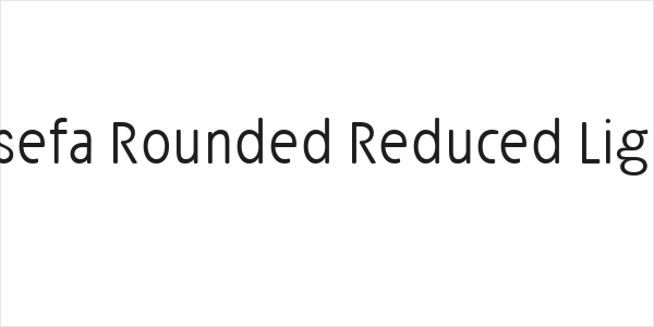 Josefa Rounded Reduced Light Logo
