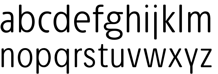 Josefa Rounded Reduced Light Font LOWERCASE