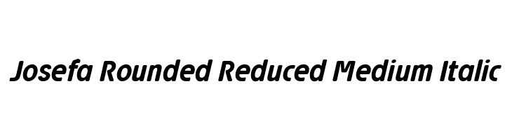 Josefa Rounded Reduced Medium Italic  Frei Schriftart Herunterladen