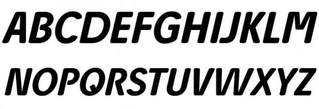 Josefa Rounded Reduced Medium Italic Polices MAJUSCULES