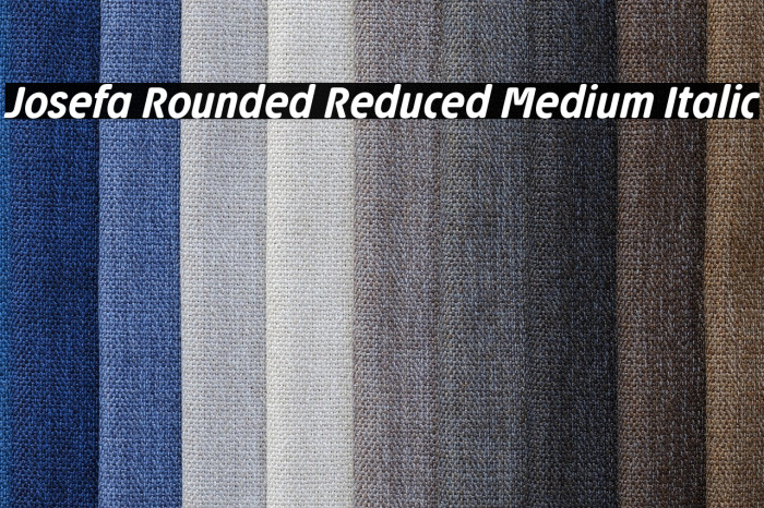 Josefa Rounded Reduced Medium Italic Example 3