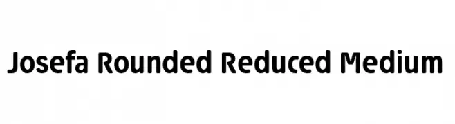 Josefa Rounded Reduced Medium  フリーフォントのダウンロード