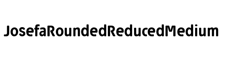 Josefa Rounded Reduced Medium  Descarca Fonturi Gratis