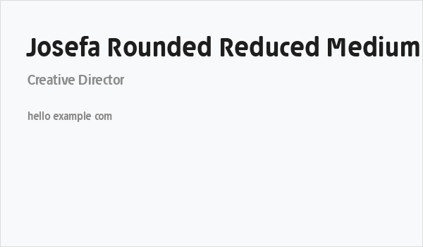 Josefa Rounded Reduced Medium Business Card