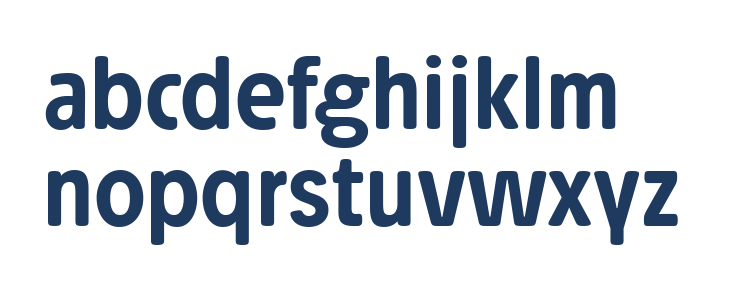 Josefa Rounded Reduced Medium Lowercase