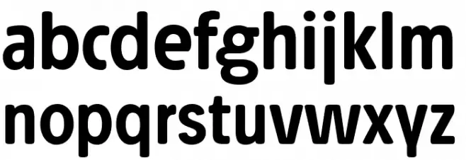 Josefa Rounded Reduced Medium フォント 小文字
